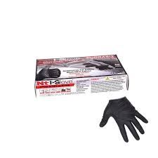 NT I-GLOVE NİTRİL ELDİVEN SİYAH GELŞ.SIRT DOKULU  